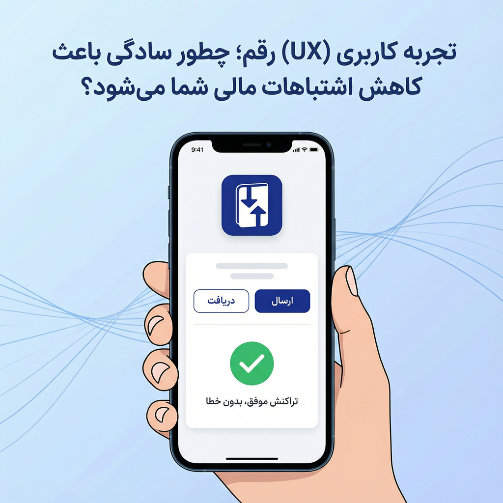تجربه کاربری (UX) رقم؛ چطور سادگی باعث کاهش اشتباهات مالی شما می‌شود؟ 📱